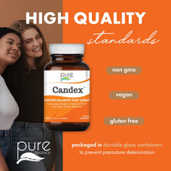 Premium glass bottle packaging for Candex