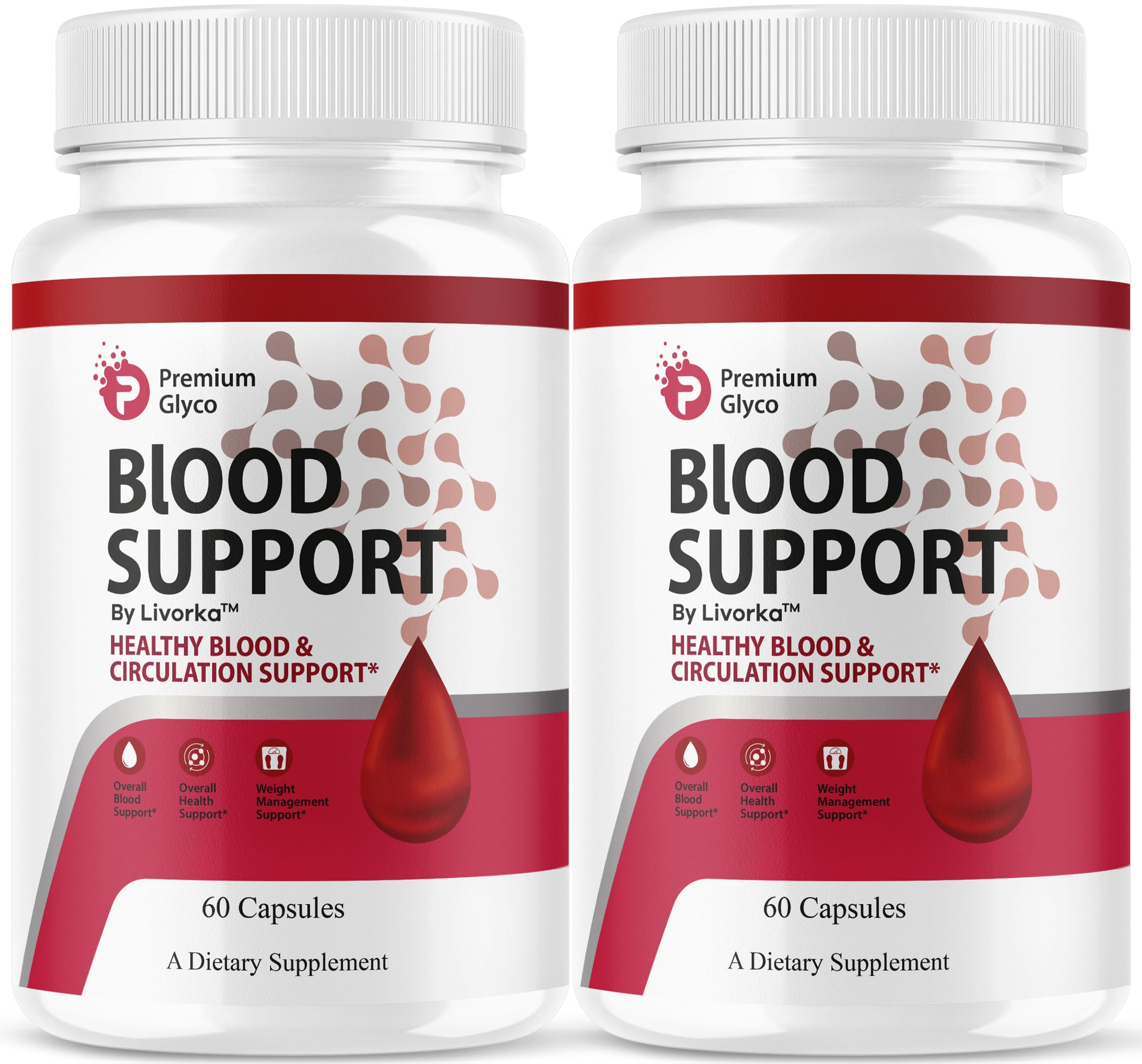Front view of Premium Glyco Capsules bottle
