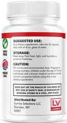 Nutritional information panel for Premium Glyco Capsules