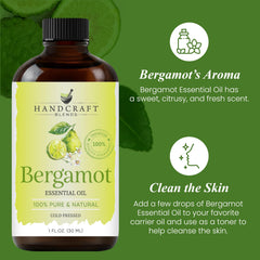 Premium-grade essential oil in amber glass bottle
