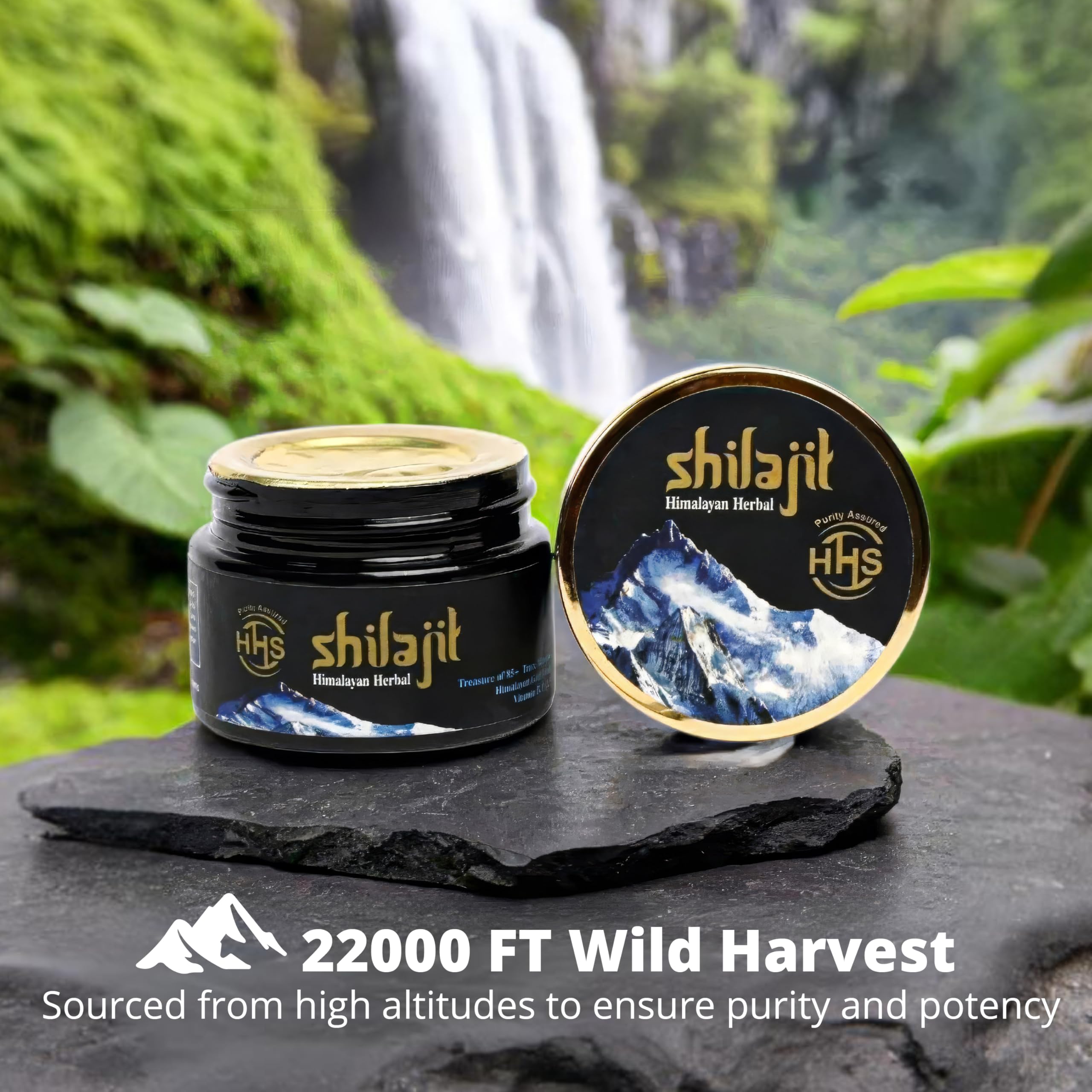 Shilajit resin jar back label – 30g