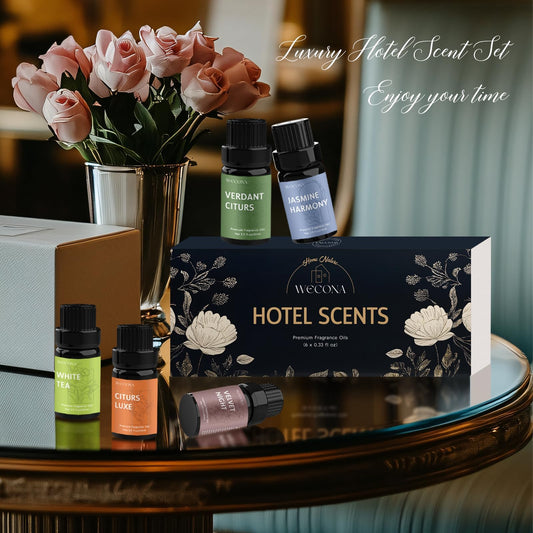 Citrus Luxe fragrance oil in amber bottle for diffusers