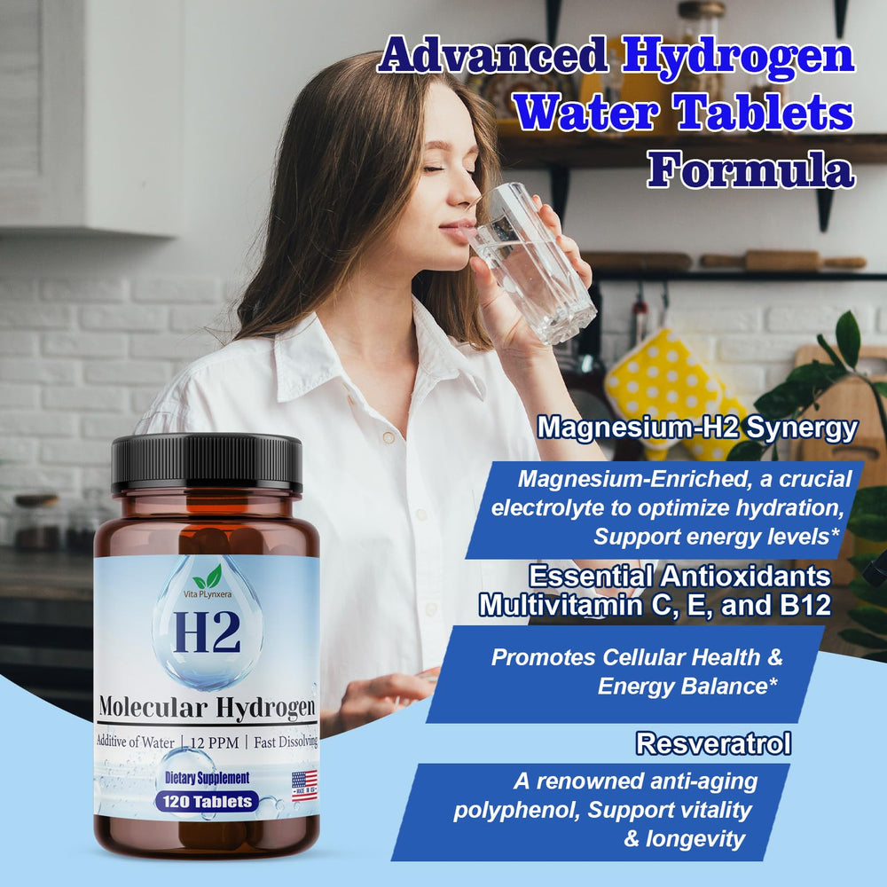 Close-up view of premium hydrogen water tablets for 12ppm H2.
