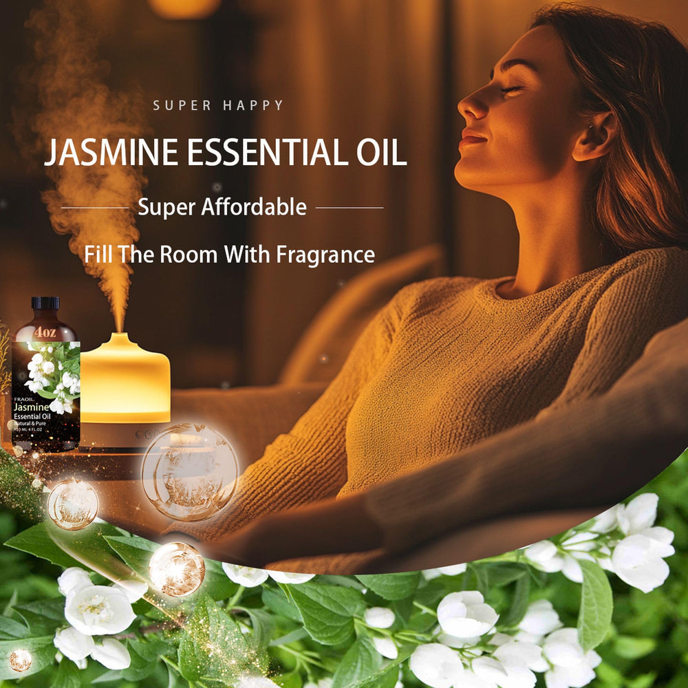 Premium FRAOIL Jasmine Essential Oil packaging