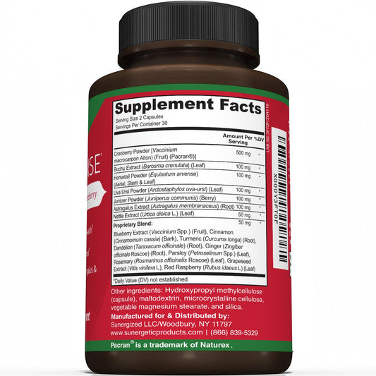 Pacran Cranberry extract used in the kidney support formula