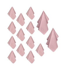 Pink premium microfiber cleaning cloth laid flat, compact size