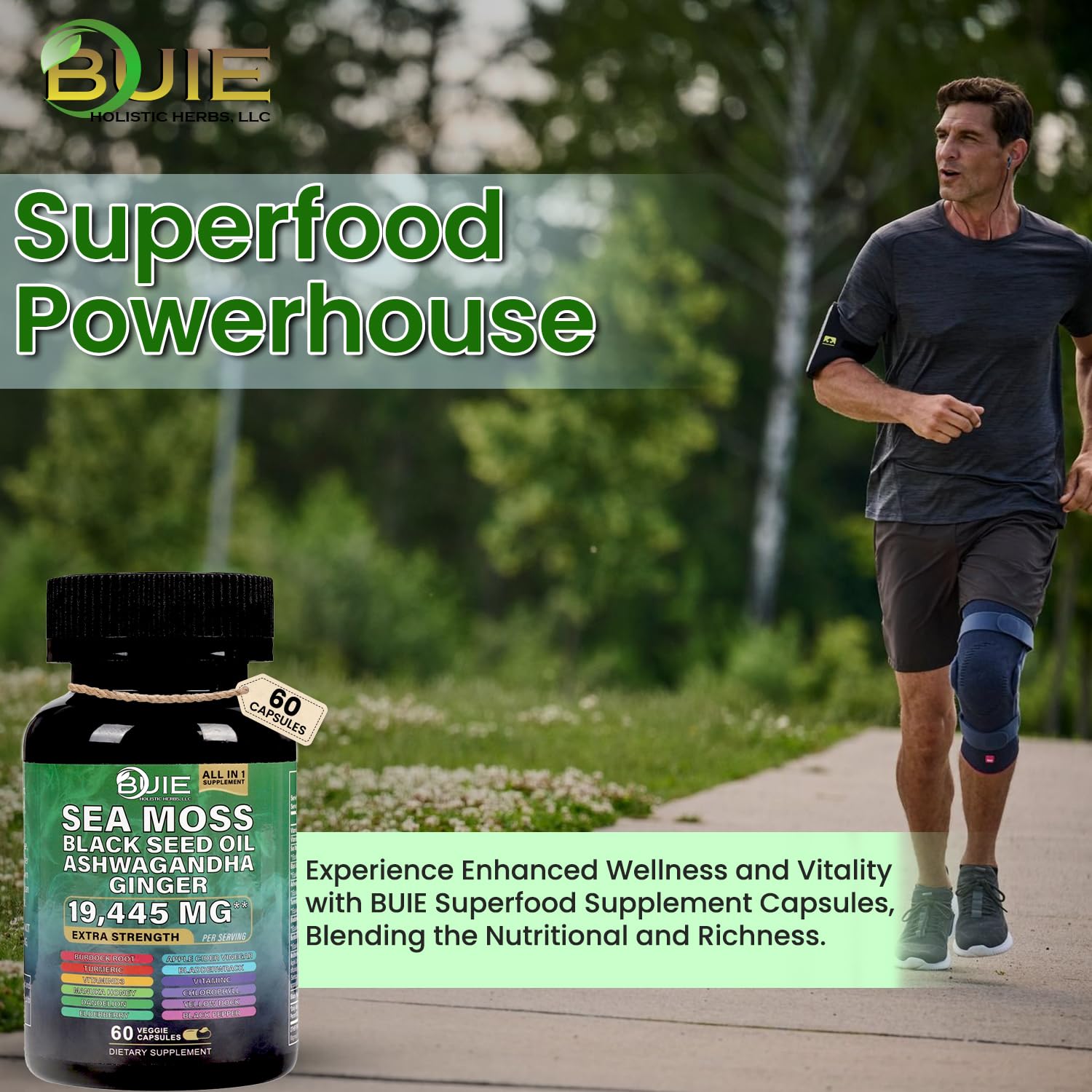 Premium quality sea moss capsules made in the USA
