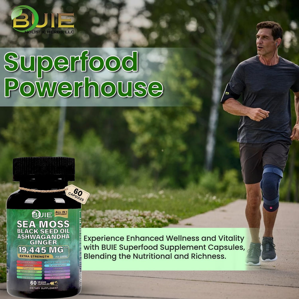 Premium quality sea moss capsules made in the USA