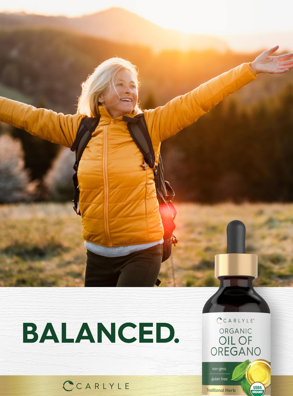 Premium quality supplement bottle in wellness setting