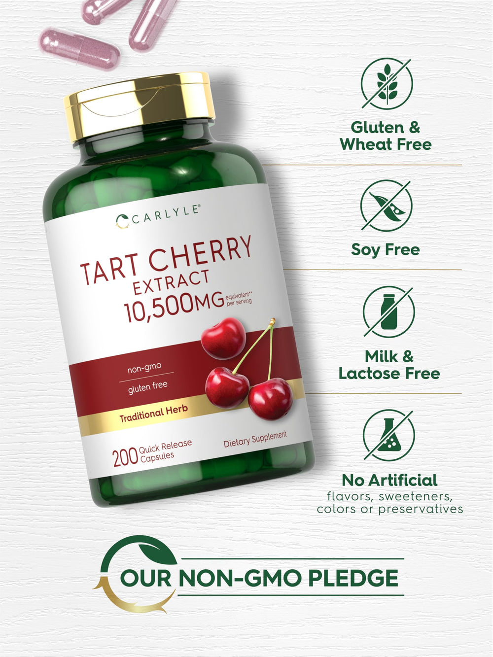Premium quality tart cherry capsules