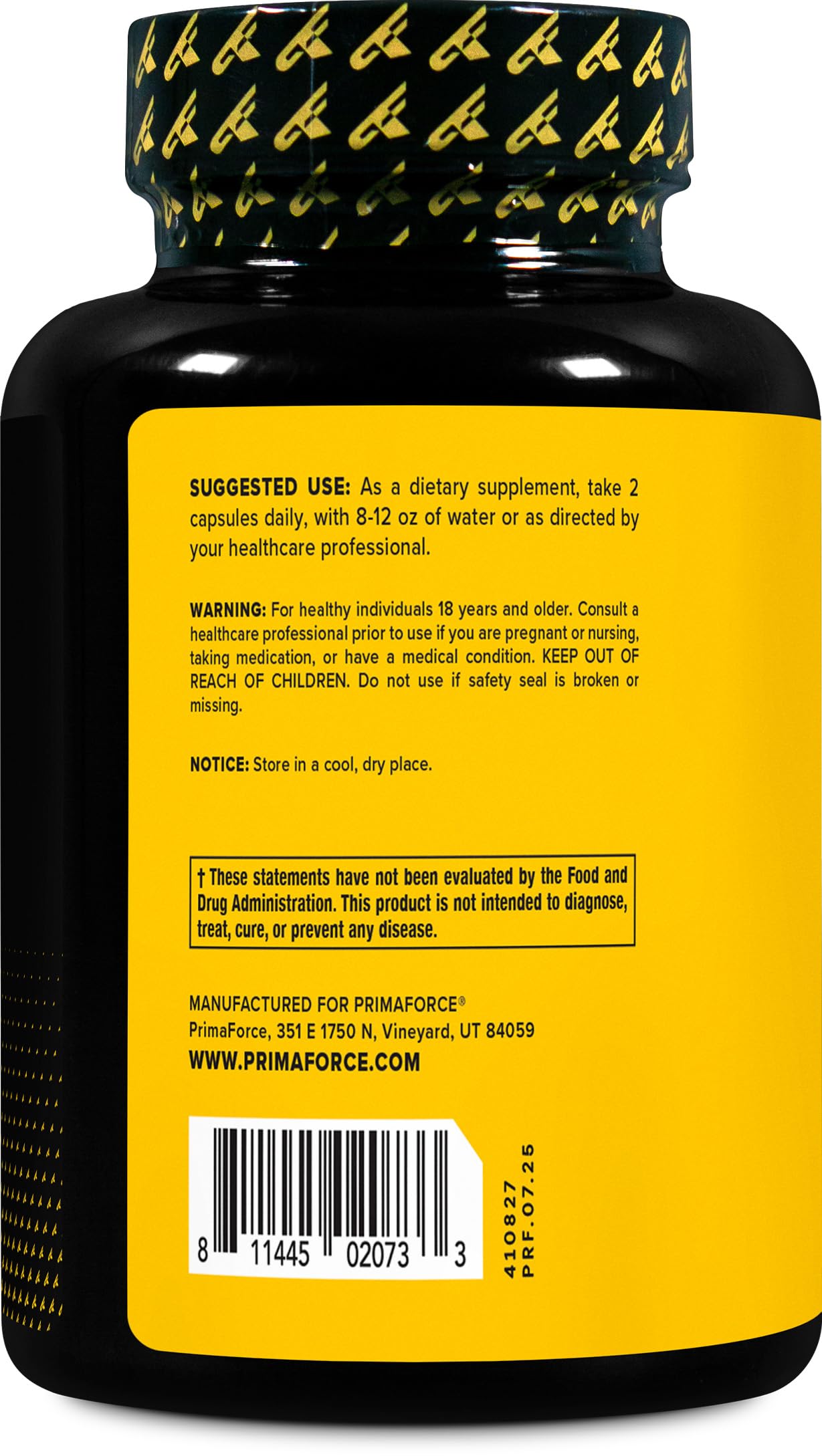 Premium PrimaForce Yohimbine HCl packaging and branding