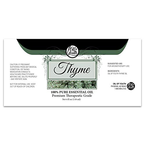 Therapeutic grade thyme essential oil 4 oz