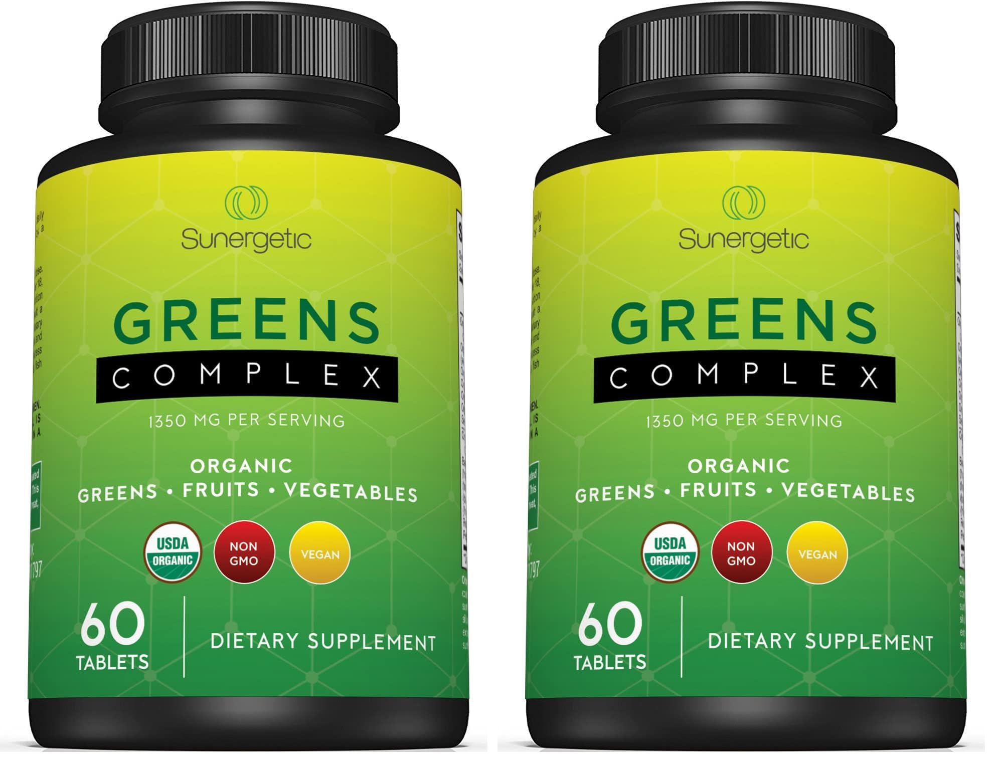 Premium USDA Organic Greens Tablets Pack 2 – front view