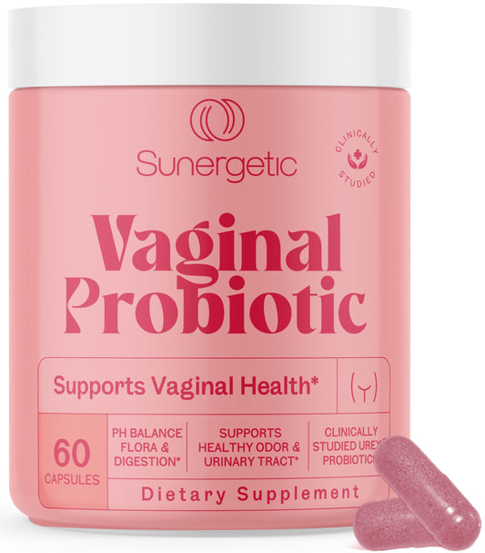 Premium Vaginal Probiotics bottle label – 60 capsules