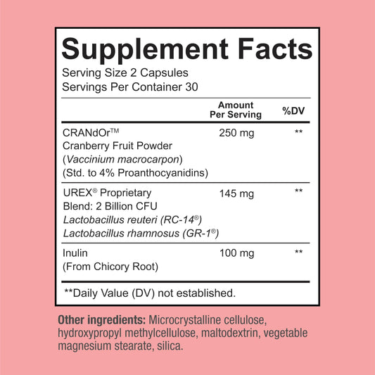 Capsules of premium vaginal probiotic supplement