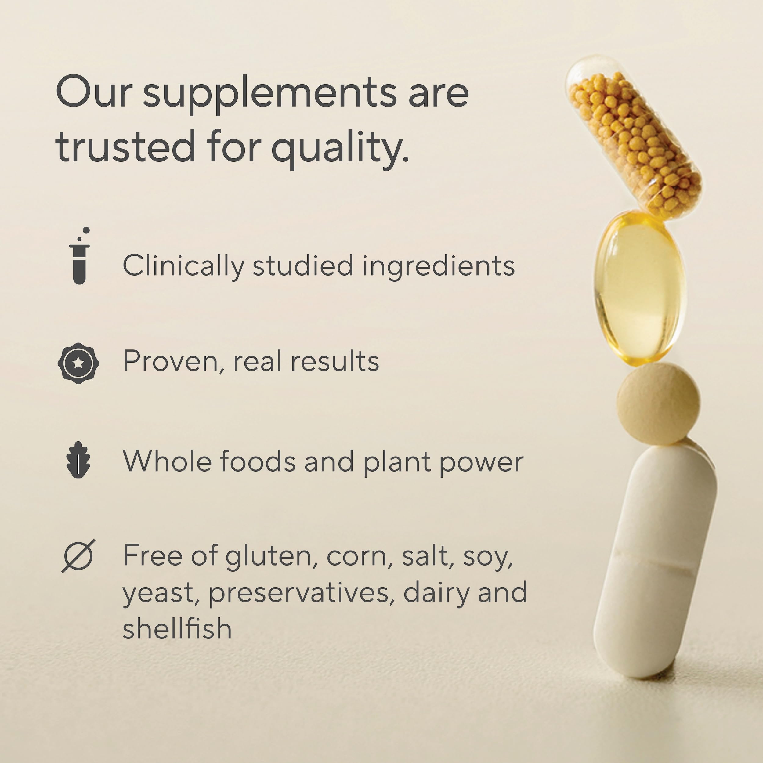 Third-party testing seals for probiotic supplements