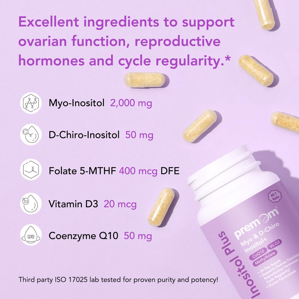Graphic illustrating hormonal support and ovarian health benefits