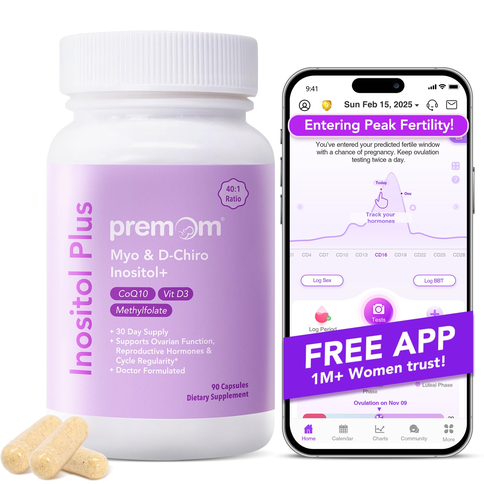 Main product image of Premom Inositol Plus bottle