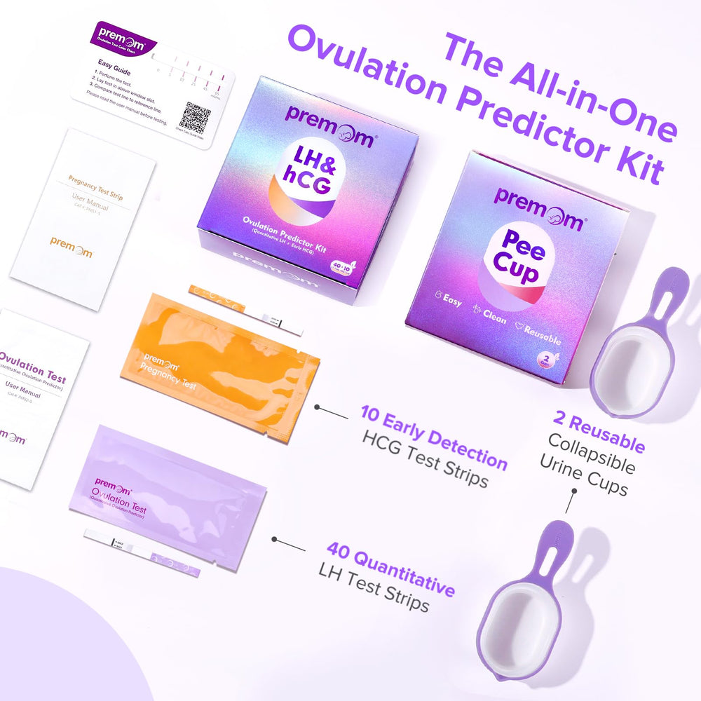 Ten hCG pregnancy test strips for Premom kit