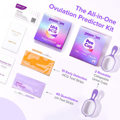 Ten hCG pregnancy test strips for Premom kit