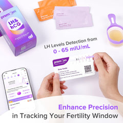 Premom pregnancy test strips for hCG