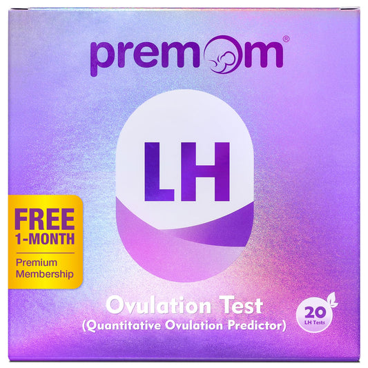 Premom Quantitative Ovulation Test Strip packaging showing 20 tests