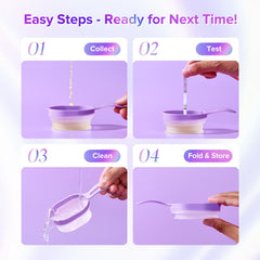 Two-pack Premom collapsible urine cups for home fertility testing