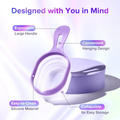 Hand holding Premom collapsible urine cup for easy sample collection