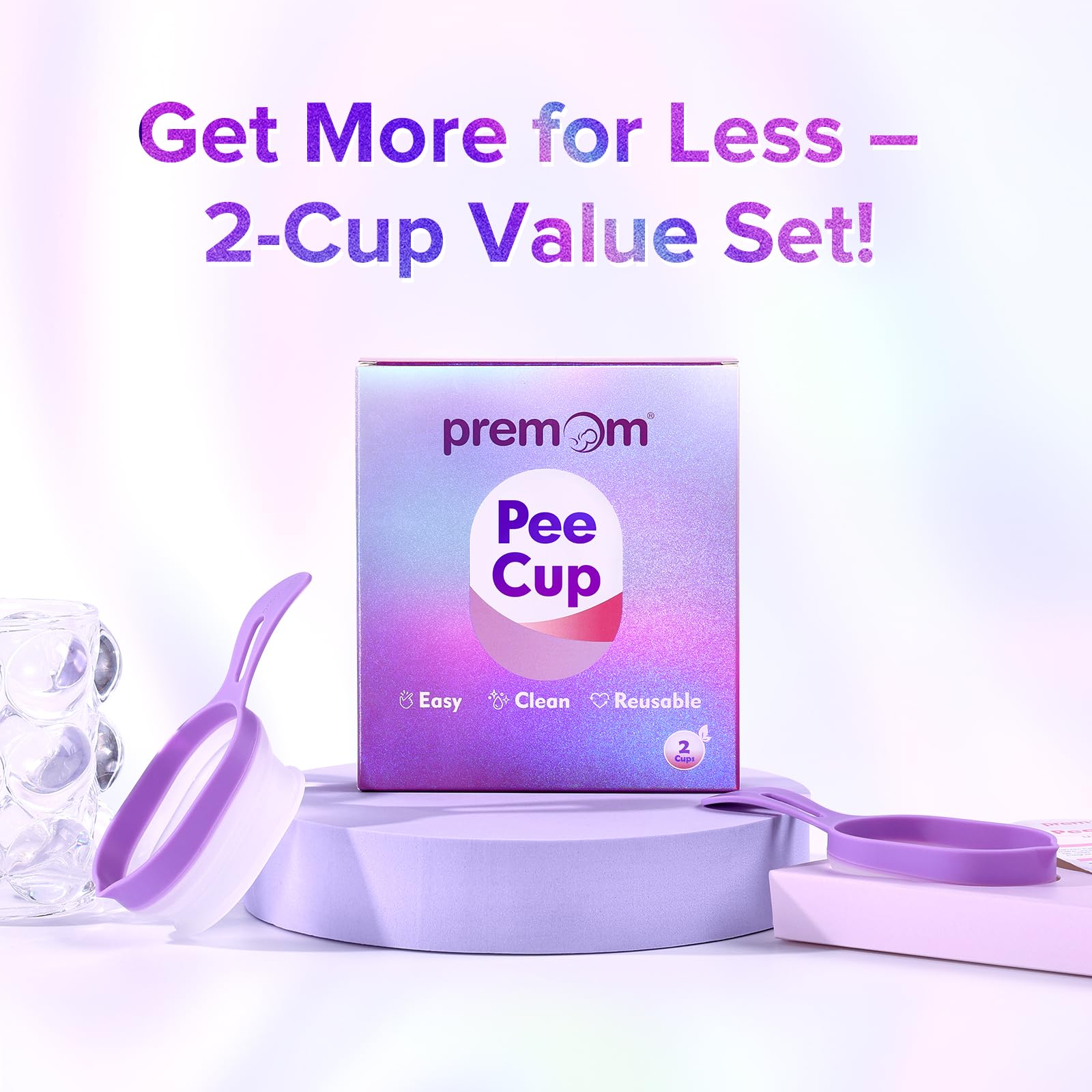 Durable and easy-to-clean Premom urine cups