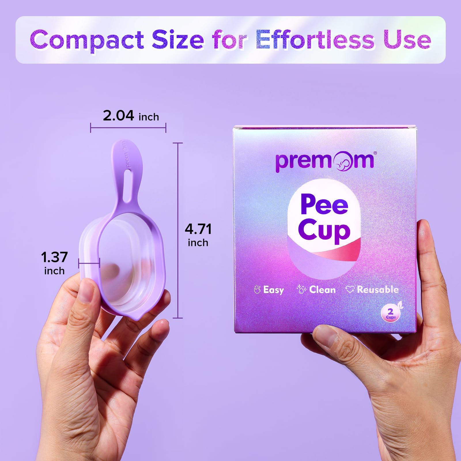 Premom ovulation and pregnancy testing with compatible urine cups