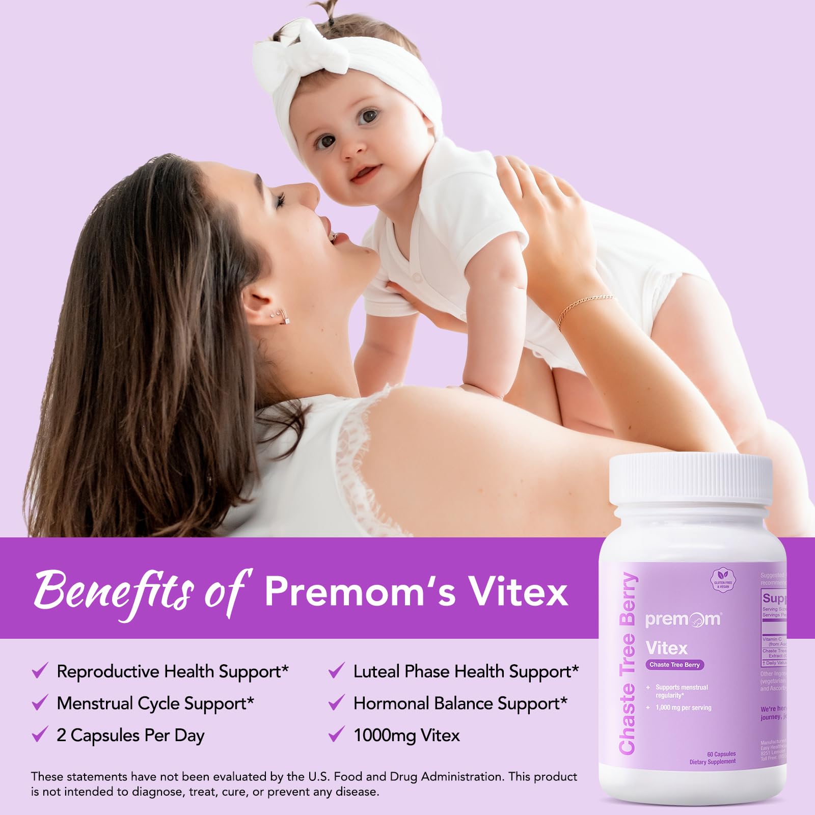 Premom Vitex promotes hormonal balance