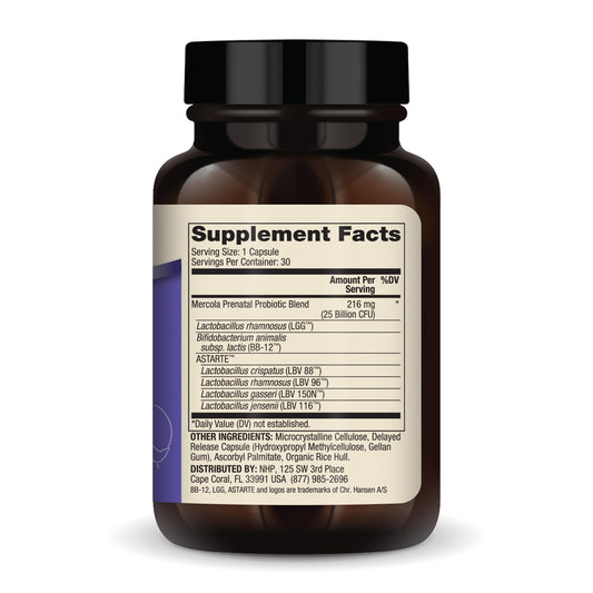 Illustration of six probiotic strains used in prenatal formula