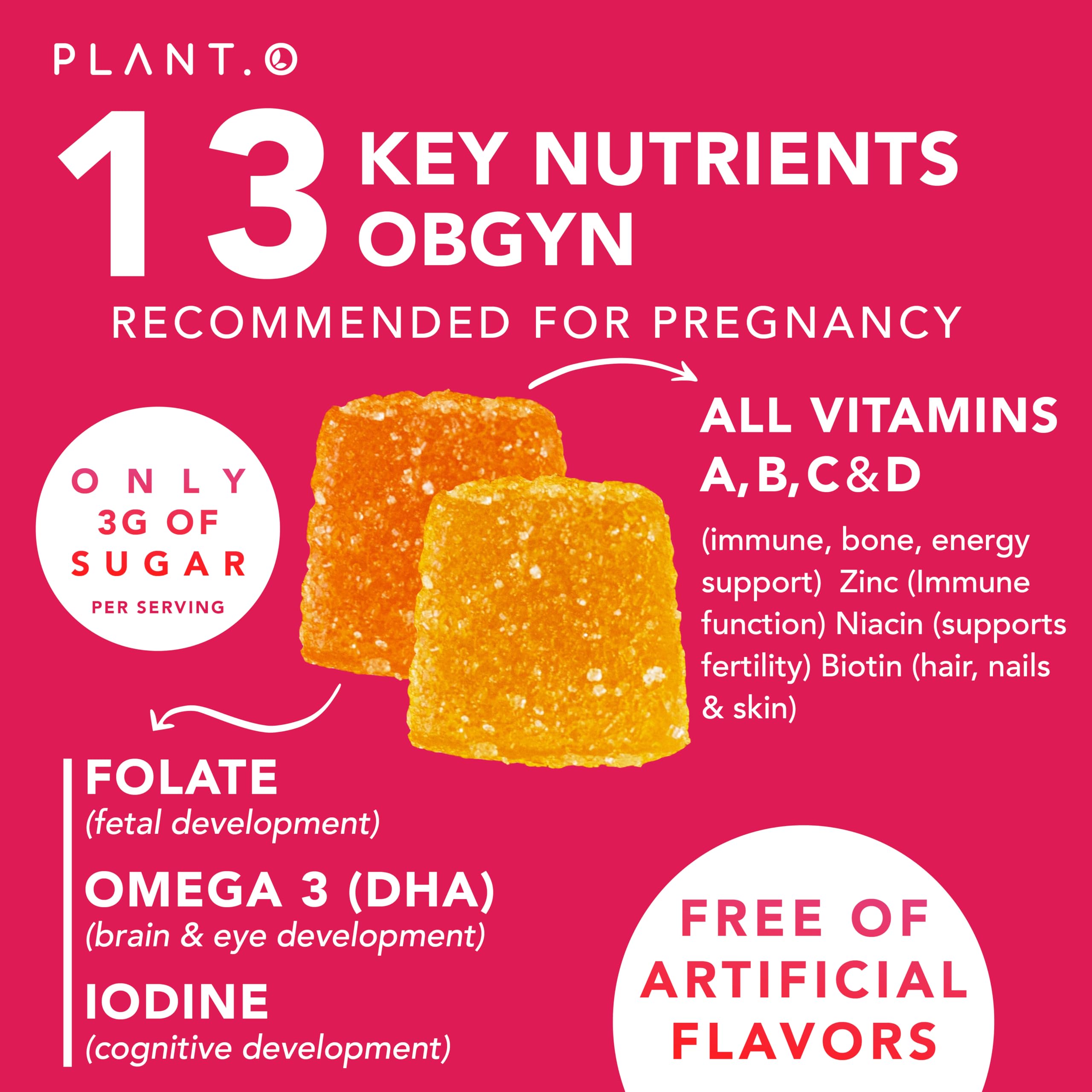 DHA, iodine, zinc and essential vitamins for pregnancy