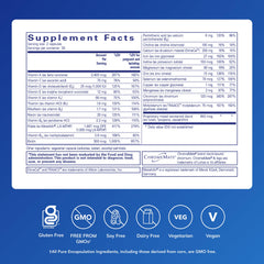 Close-up of PreNatal Nutrients bottle and capsules