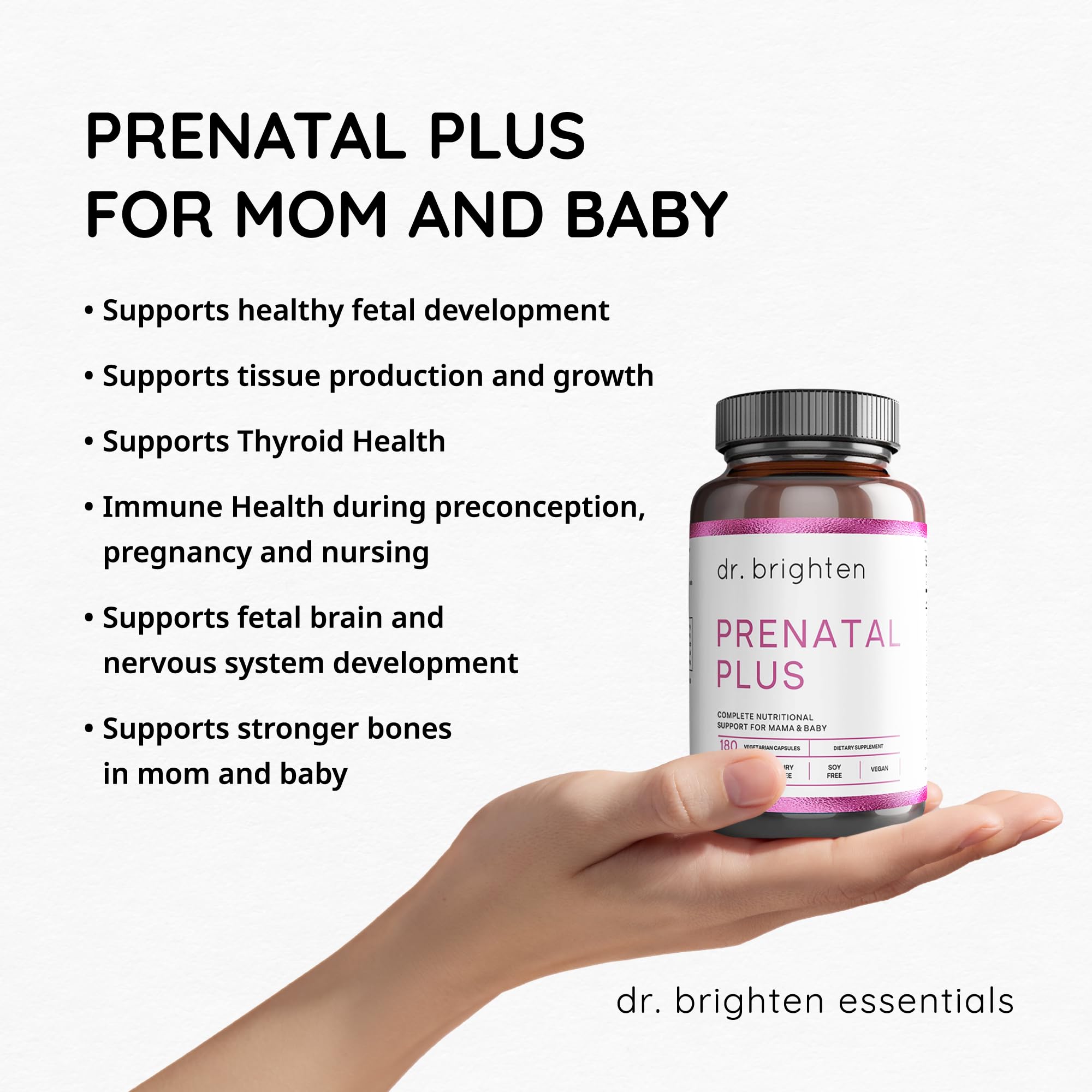 Doctor-formulated Prenatal Plus with clean ingredients