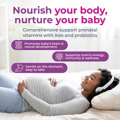 Prenatal probiotics with ginger for digestion