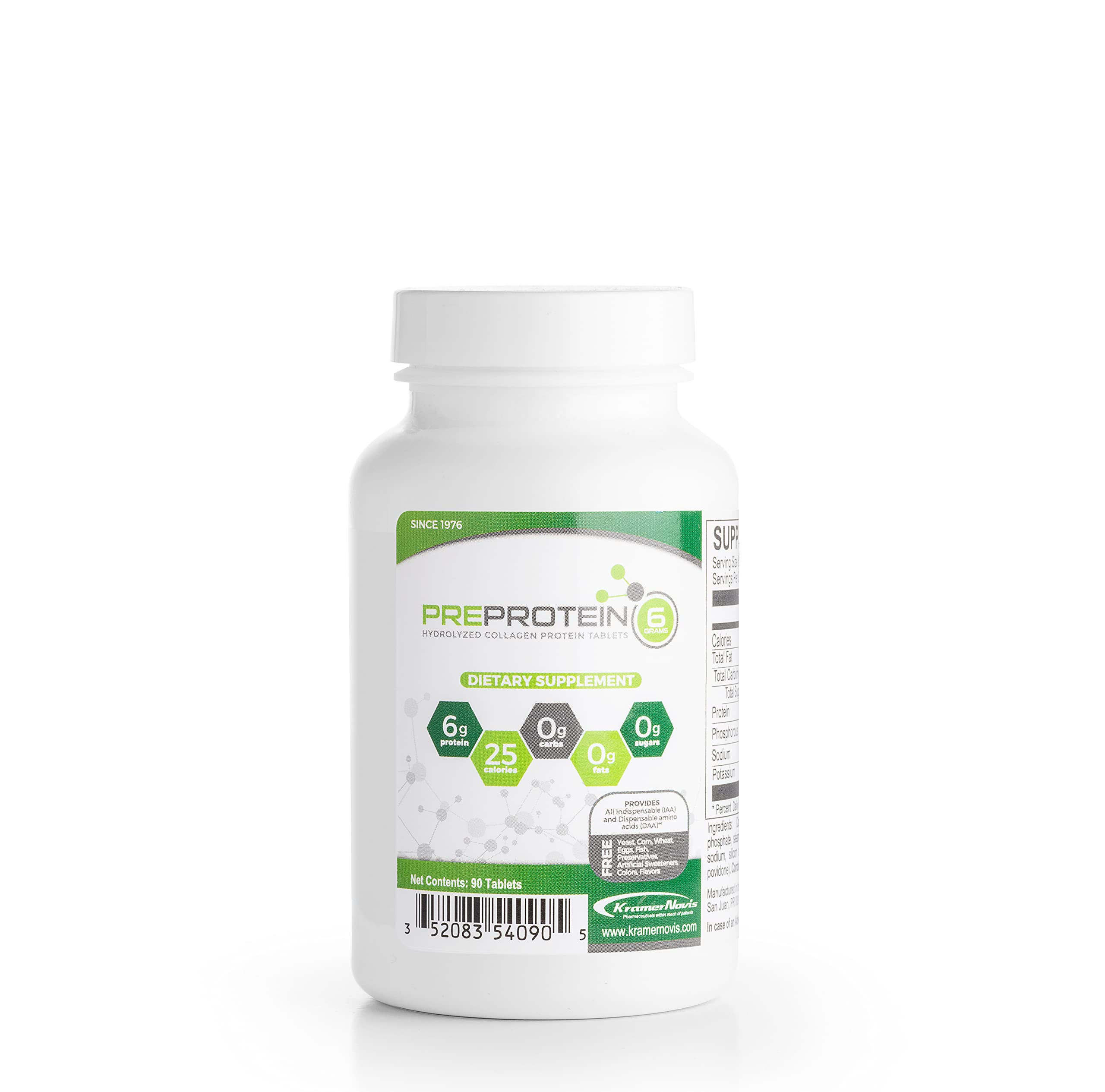 PreProtein Unflavored Hydrolyzed Collagen Protein Tablets – 90 count