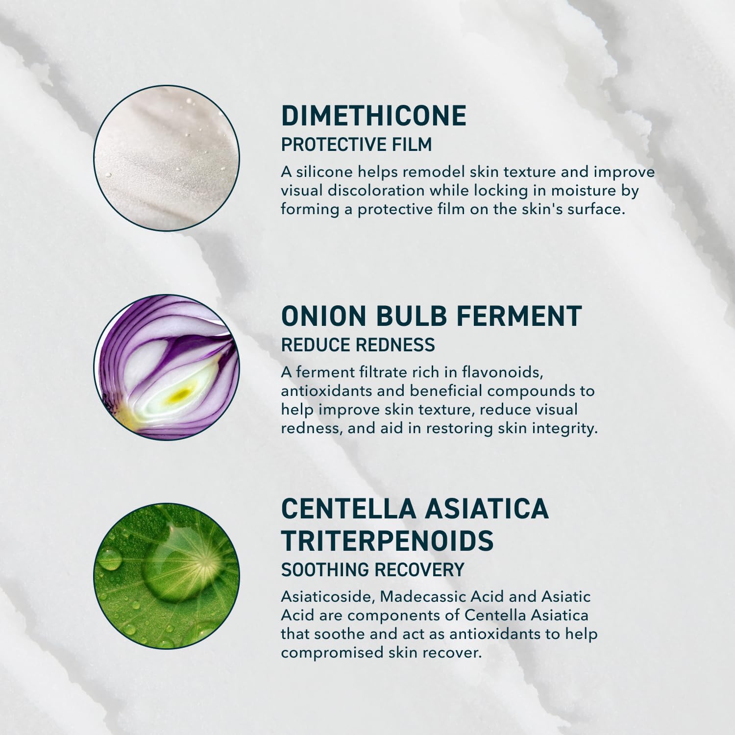 Prequel Skin Scar Solutions centella-asiatica extract soothes compromised skin and supports calm appearance.