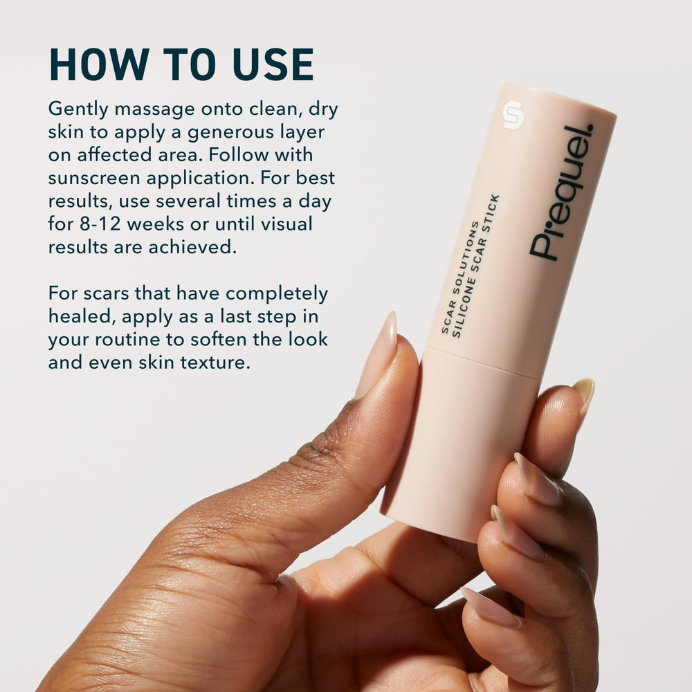 Prequel Skin Scar Solutions dermatologist-tested product supports safe use on various skin types.