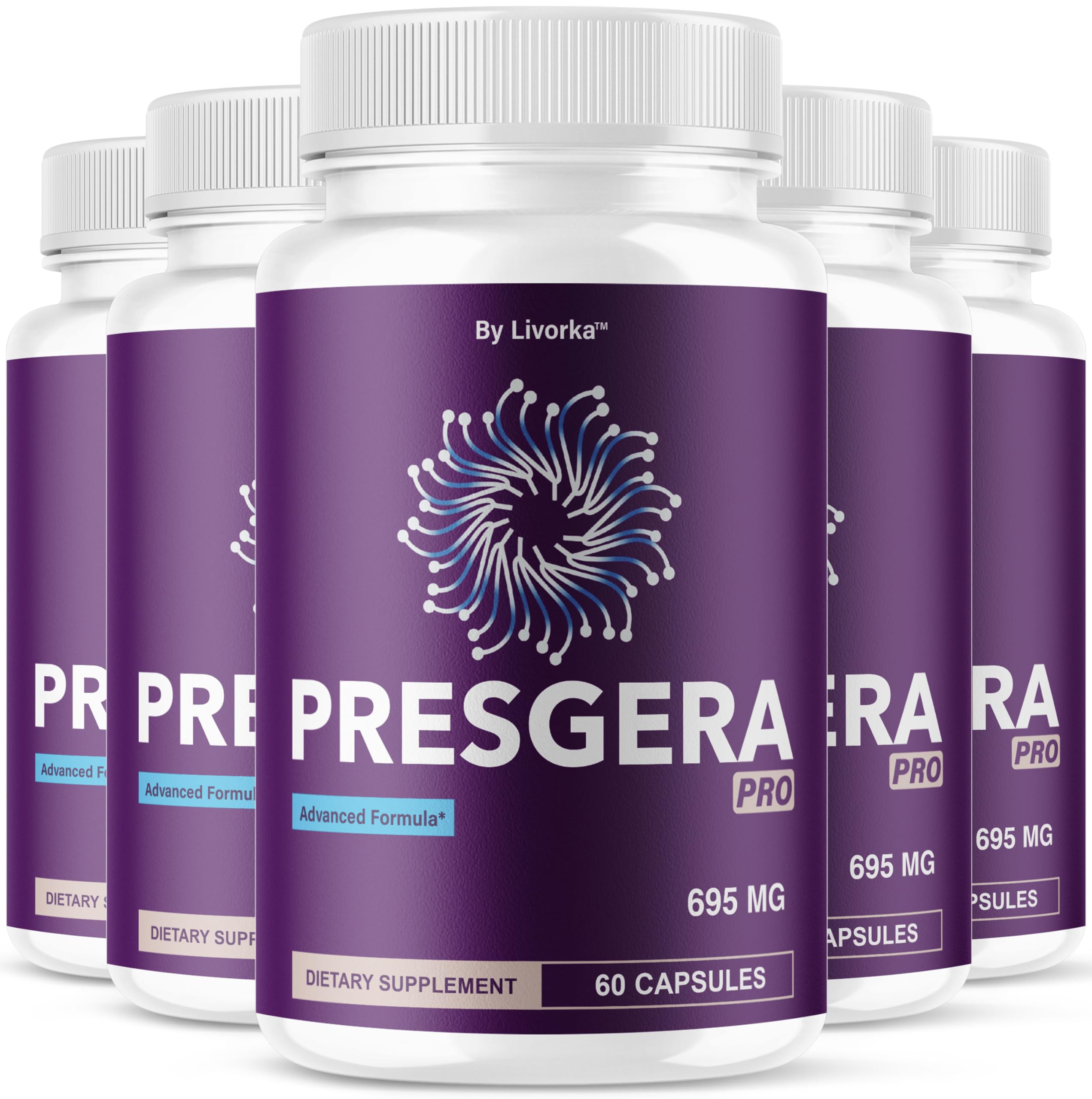 Presgera Pro Capsules bottle with label