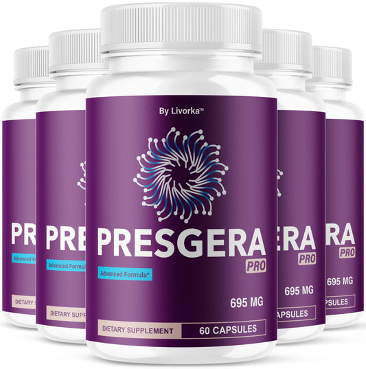 Presgera Pro Capsules bottle with label