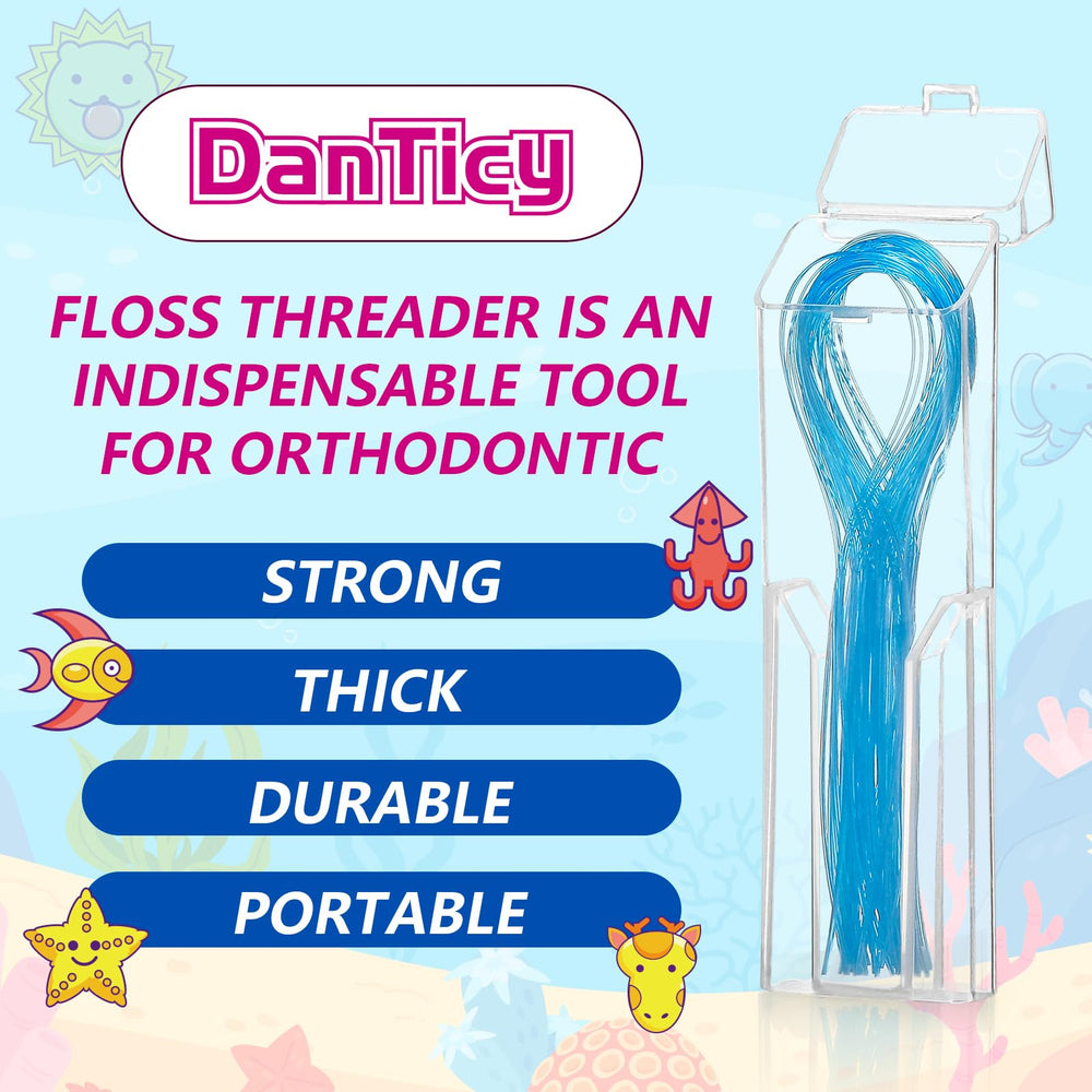Floss threaders helping clean around dental bridges