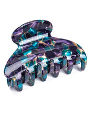 Prettyou tortoise-shell hair clip in green-purple for secure, stylish everyday wear.