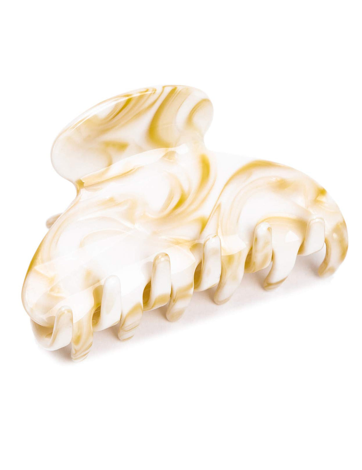 Prettyou handmade celluloid barrette in tortoise shell secures hair securely for everyday wear.