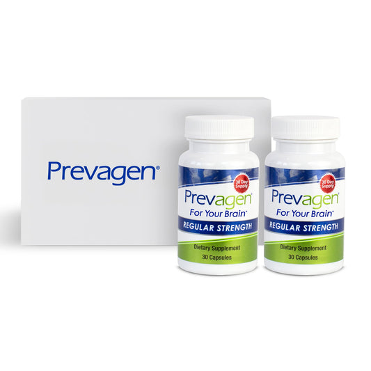 Prevagen 10mg two bottles with 30 capsules each