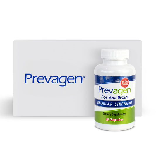 Front view of Prevagen Regular Strength 60 capsules box