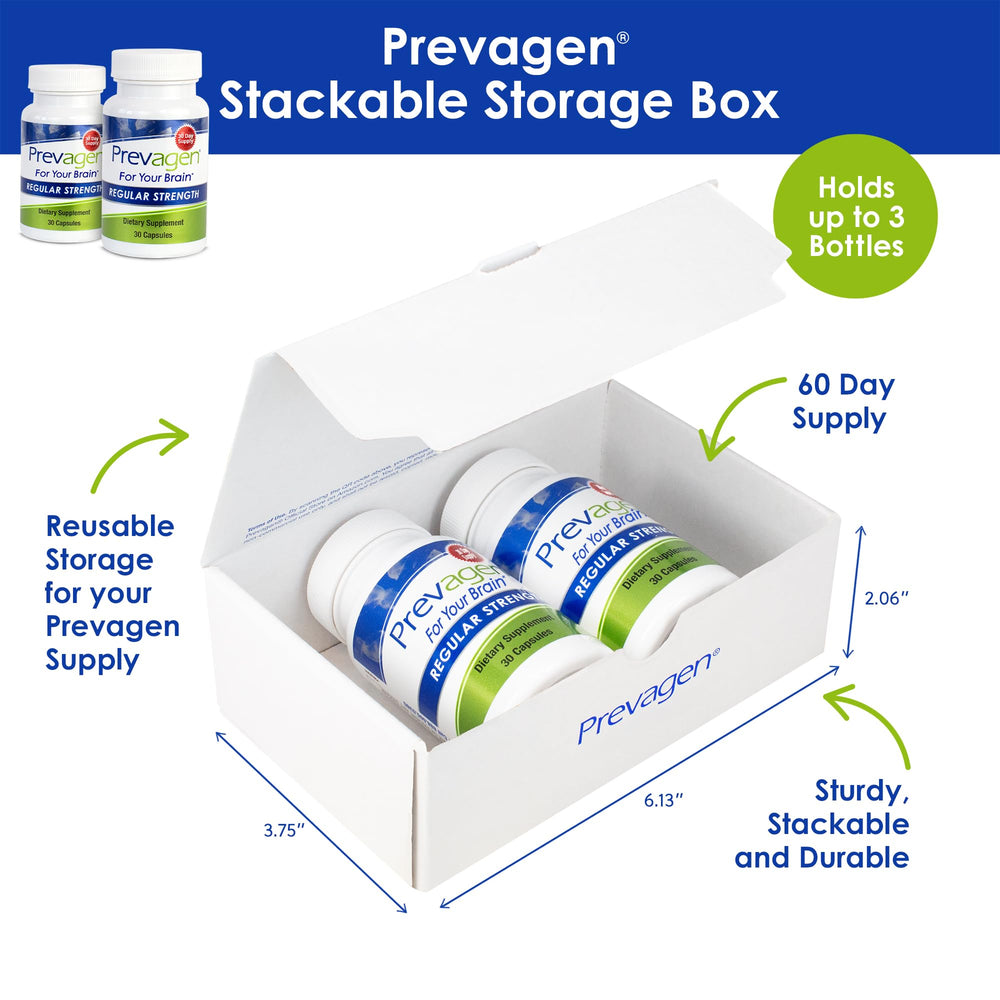 Attractive stackable Prevagen storage box