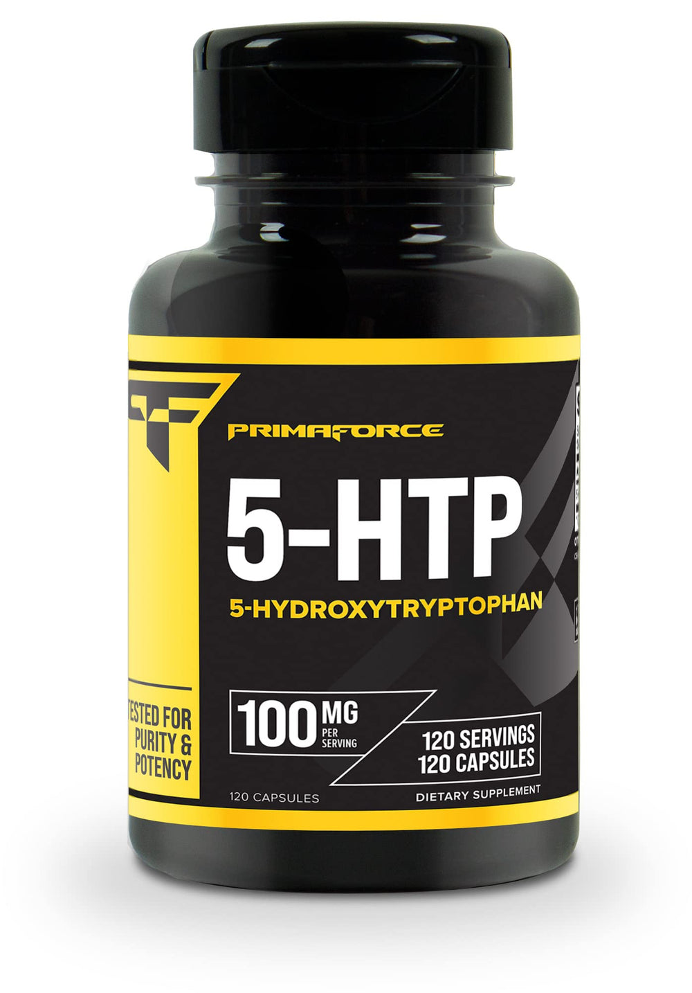 Primaforce 5-HTP 100mg supplement bottle - 120 capsules