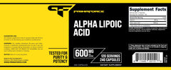 Serving size graphic indicating 120 servings per bottle