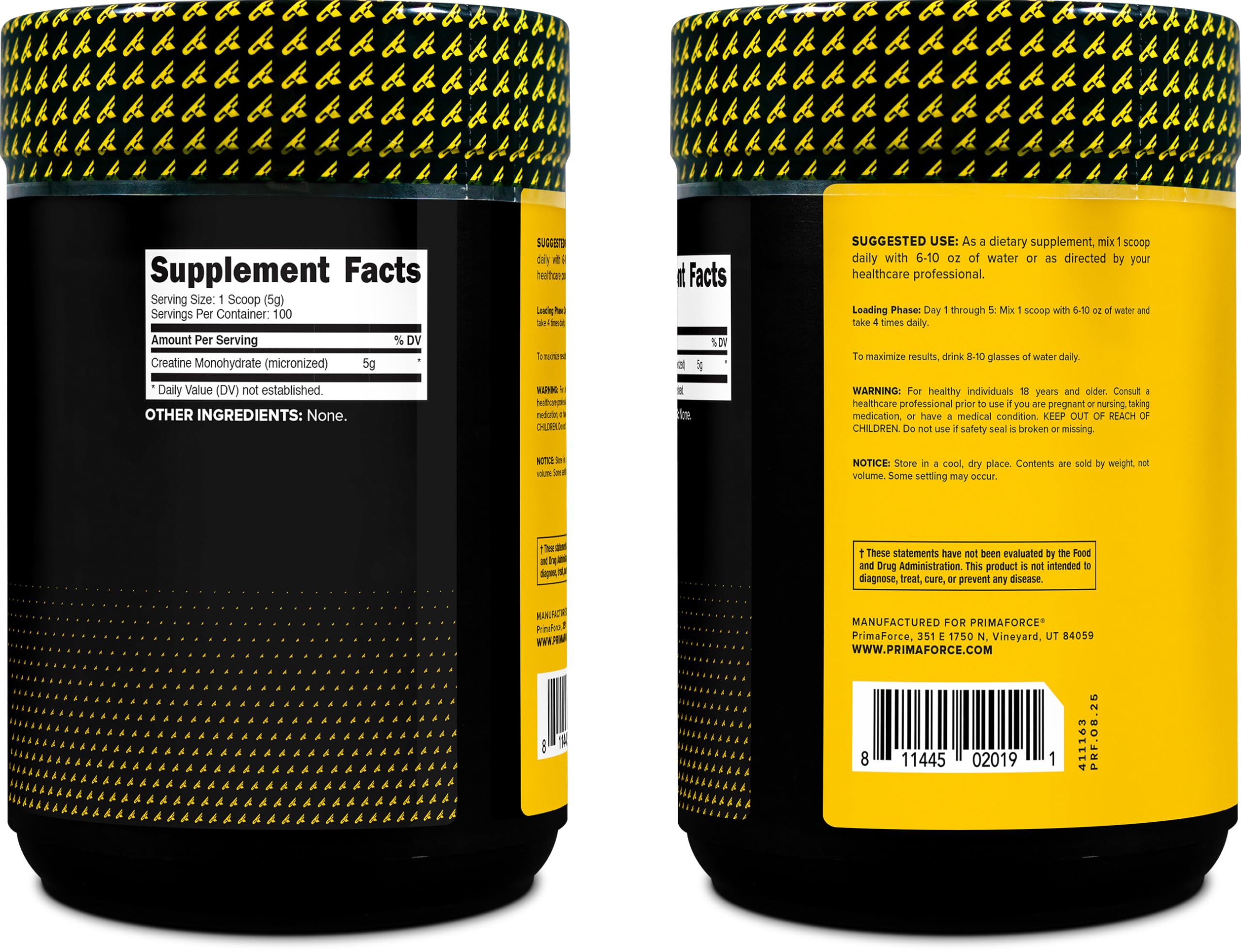 ISO-accredited third-party testing badge for Primaforce creatine